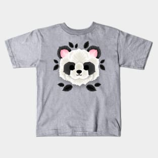 Panda of leaves Kids T-Shirt